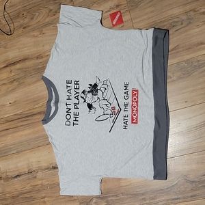 Monopoly don't hate the player hate the game sleepwear shirt size 2x